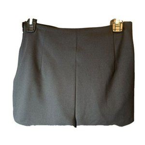 Free People Women's High Rise Pull-On Side Zip Shorts Black Small Knit Pleated